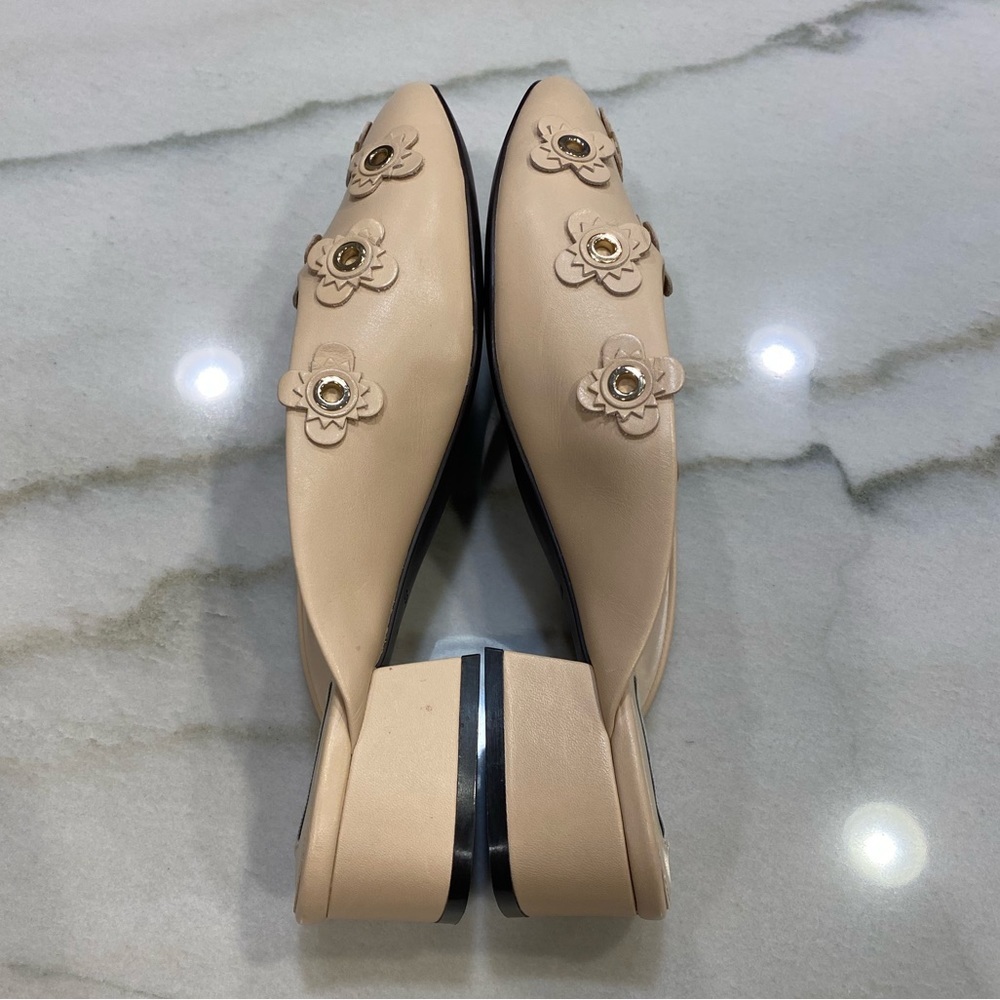Cole Haan Mules Size 9 Beige Floral Embellished Mules - Picture 6 of 13